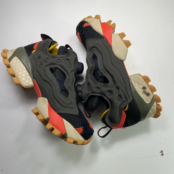 Reebok Shoes Youth Size 4 InstaPump Fury Trail‎ 'Poplar Green Black' - Picture 3 of 10